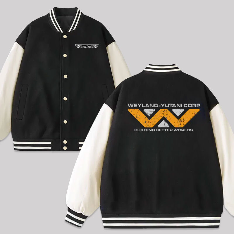 Weyland Building Better World Baseball Jacket