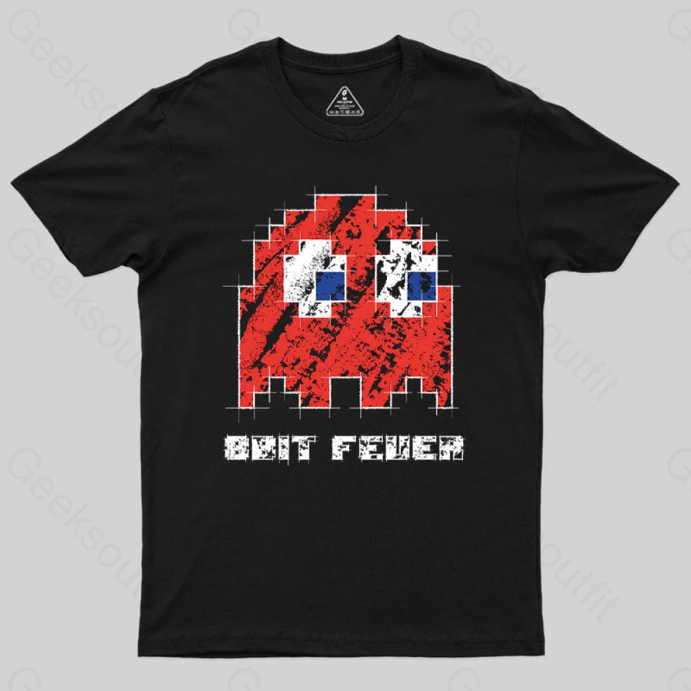 8Bit Fever Geek T-Shirt Black / S