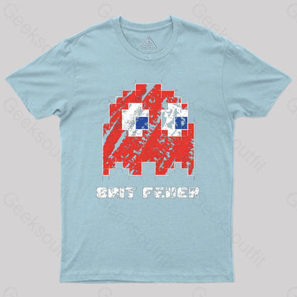 8Bit Fever Geek T-Shirt Light Blue / S