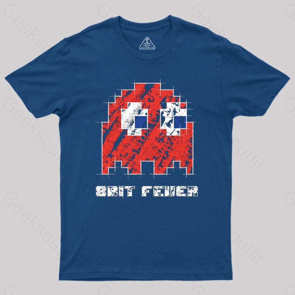 8Bit Fever Geek T-Shirt Navy / S