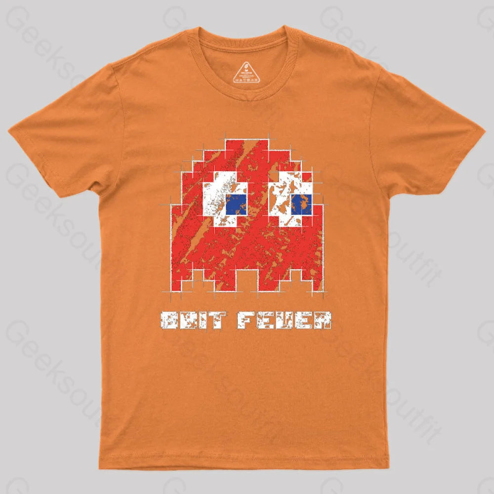 8Bit Fever Geek T-Shirt Orange / S