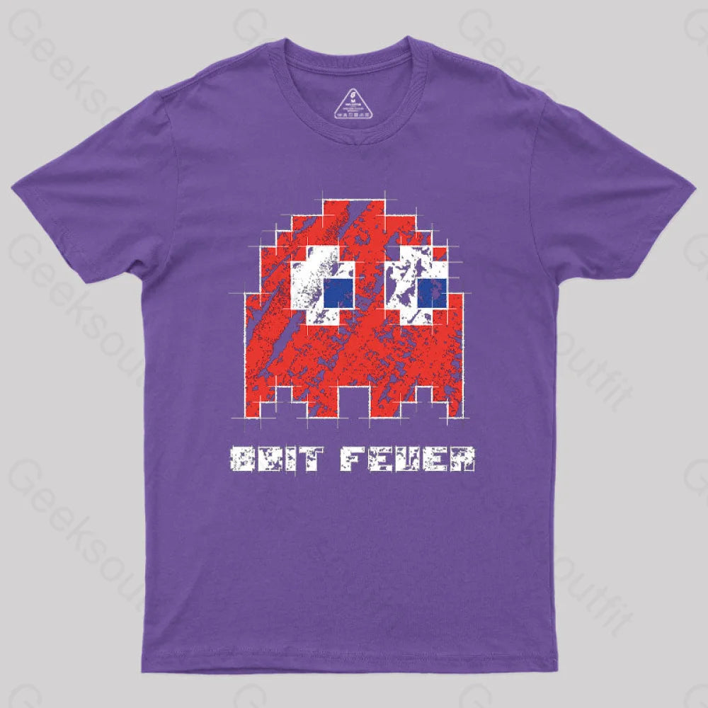 8Bit Fever Geek T-Shirt Purple / S