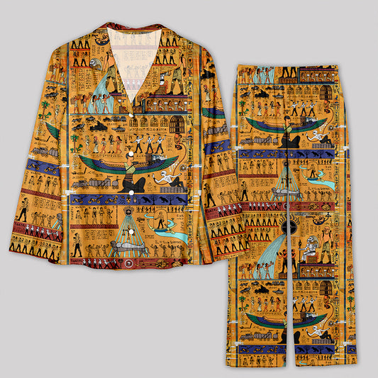 Fury Road as an ancient Egyptian painting Pajamas Set