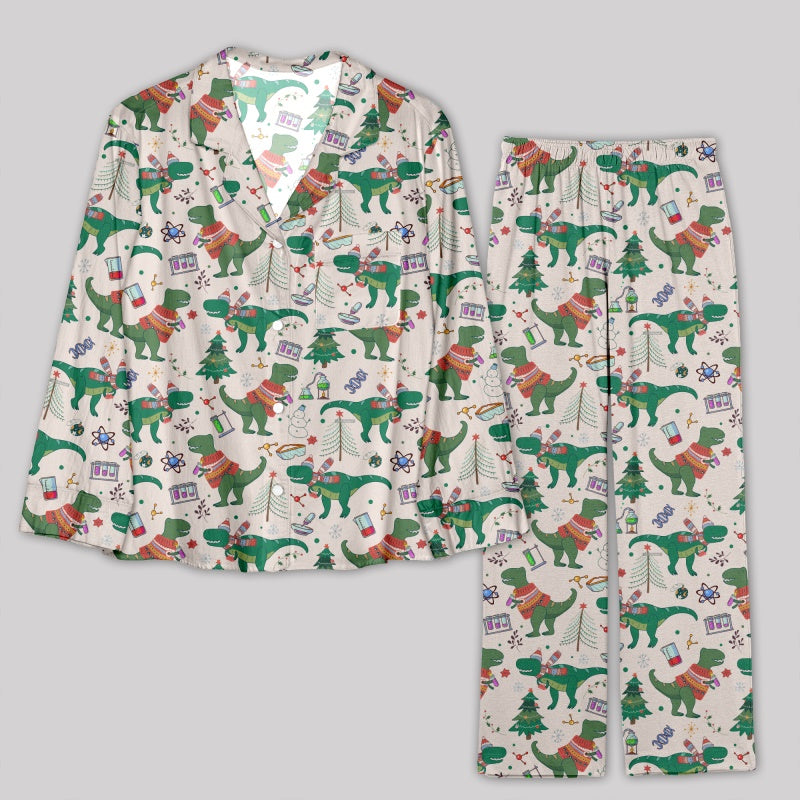 Christmas Science & Dinosaur Pajamas Set