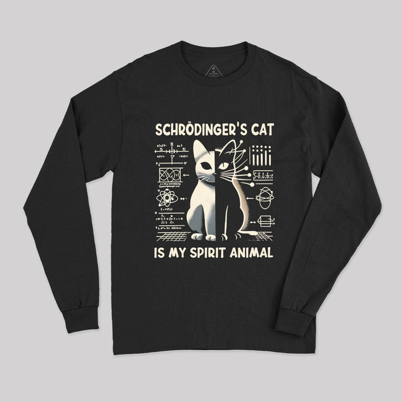 Schrodinger's §³at Science Nerd Long Sleeve T-Shirt