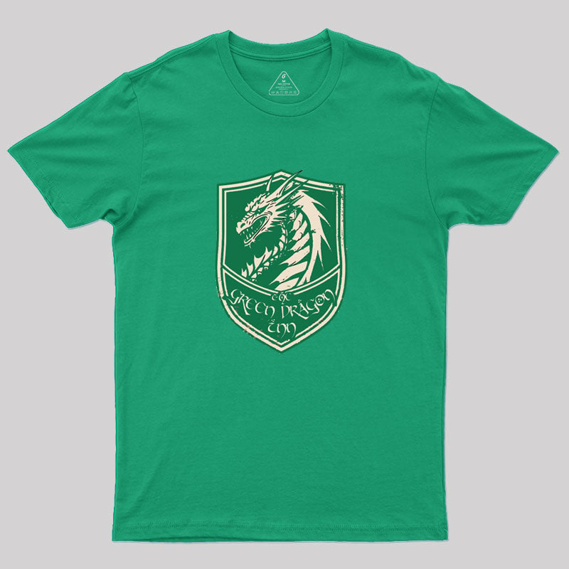 The Green Dragon Inn - Shield Logo Geek T-Shirt