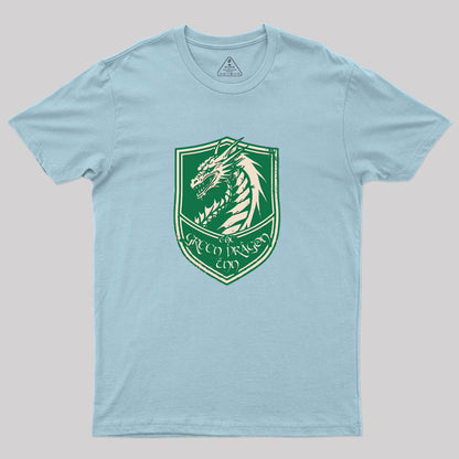 The Green Dragon Inn - Shield Logo Geek T-Shirt