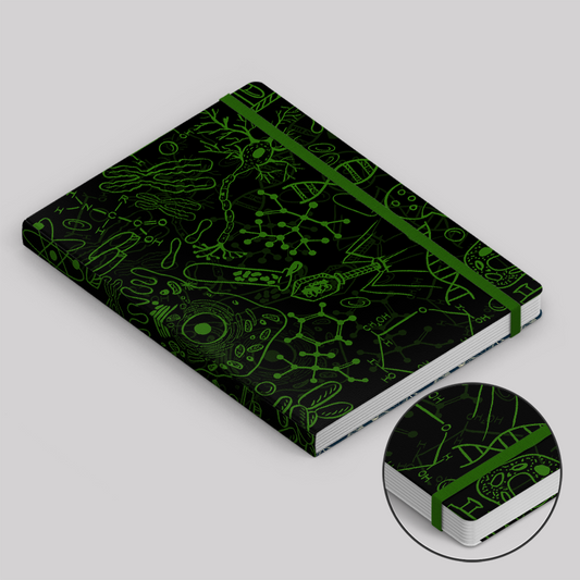 Virus Dark Green Notebook