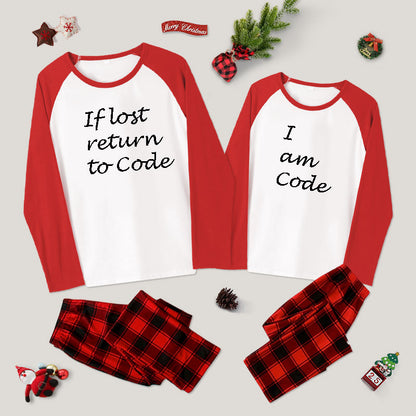 If Lost Return to Code Couple Pajama Sets