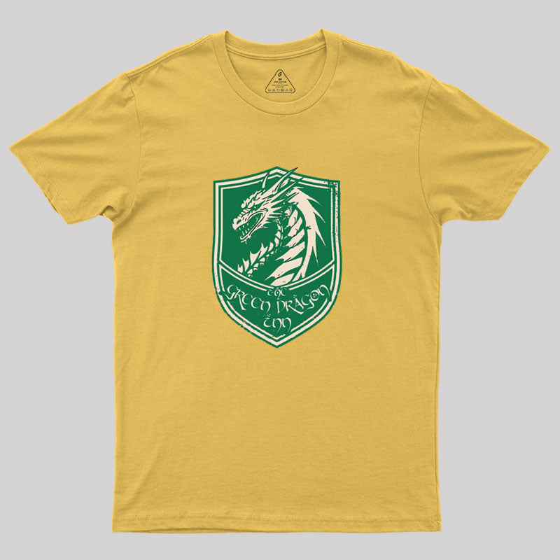 The Green Dragon Inn - Shield Logo Geek T-Shirt