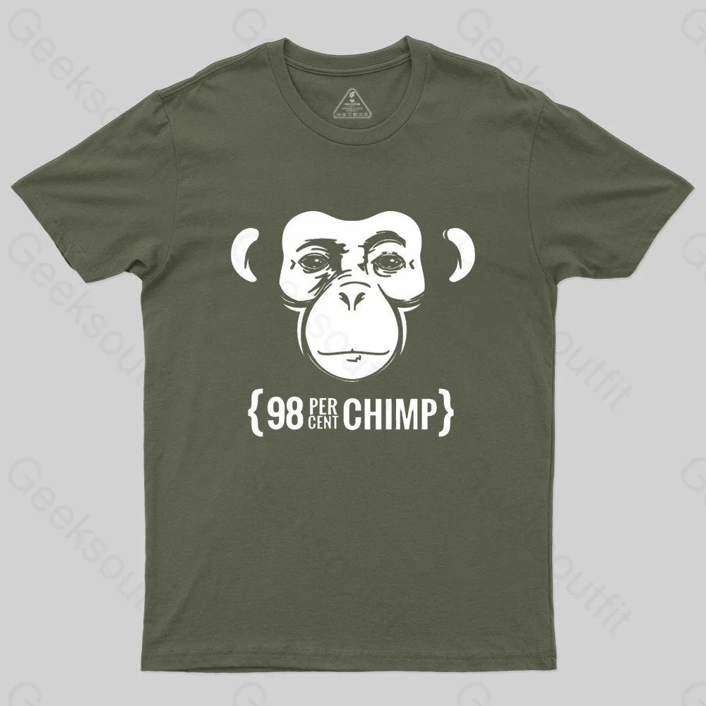 98 Percent Chimp T-Shirt - Geeksoutfit