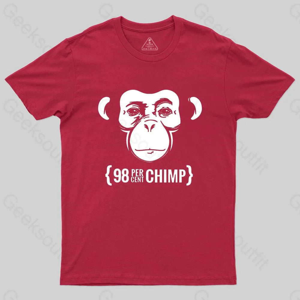 98 Percent Chimp T-Shirt - Geeksoutfit