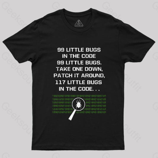 99 Little Bugs In The Code T-Shirt Black / S