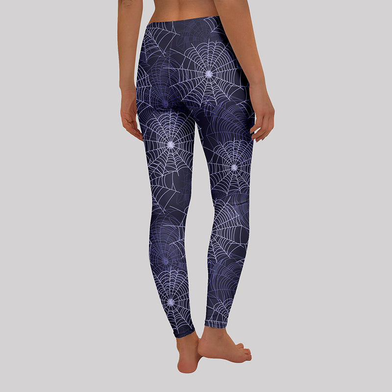 Spider Web Black Geek Leggings