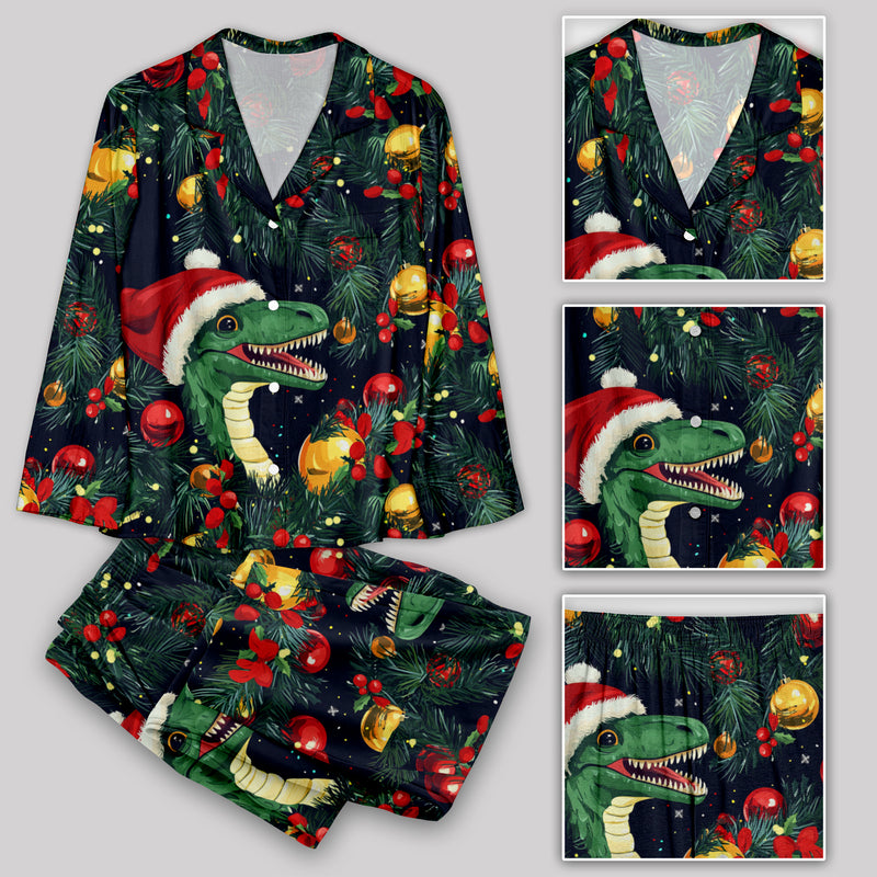 Christmas Dinosaur Pajamas Set