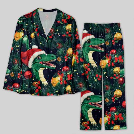 Christmas Dinosaur Pajamas Set