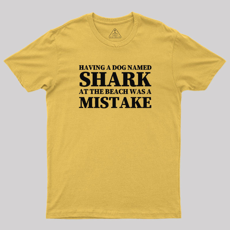 Dark Humor Dog Shark T-Shirt