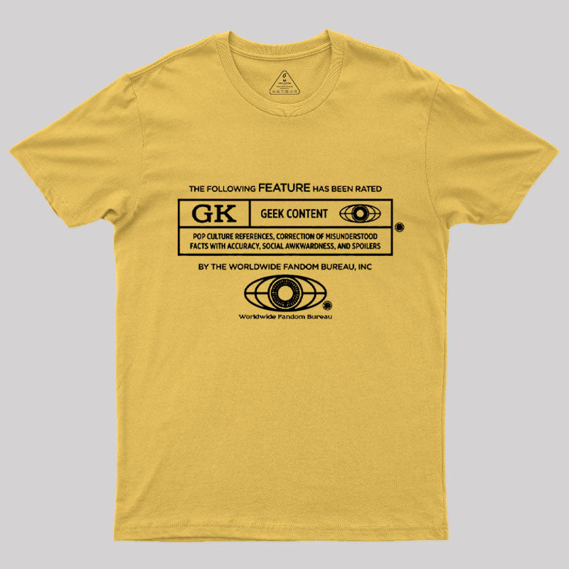 Rated Geek T-Shirt