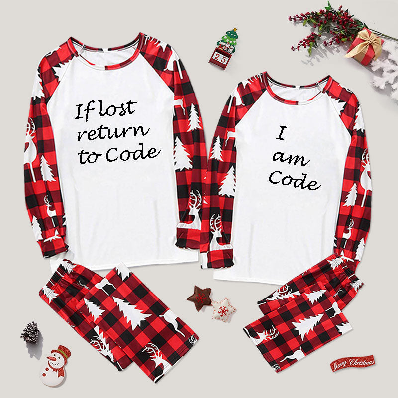 If Lost Return to Code Couple Pajama Sets