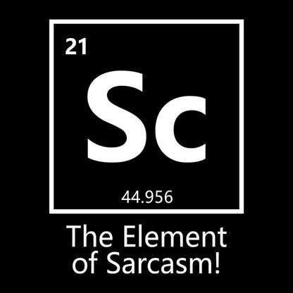 The Element of Sarcasm Geek T-Shirt