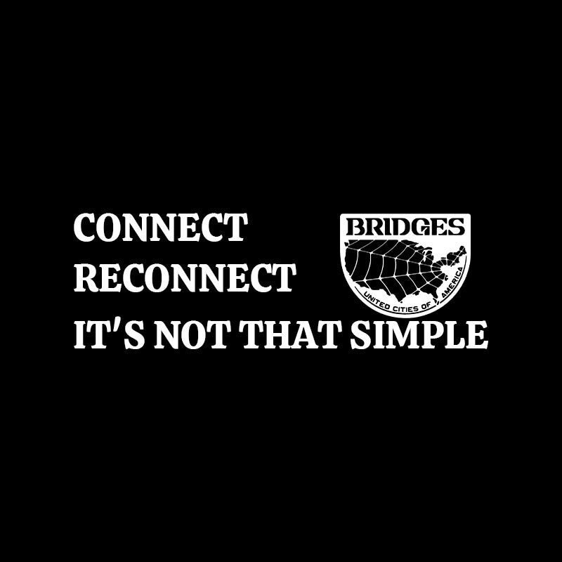 Connect, Reconnect, It's Not That Simple-Bridges T-Shirt