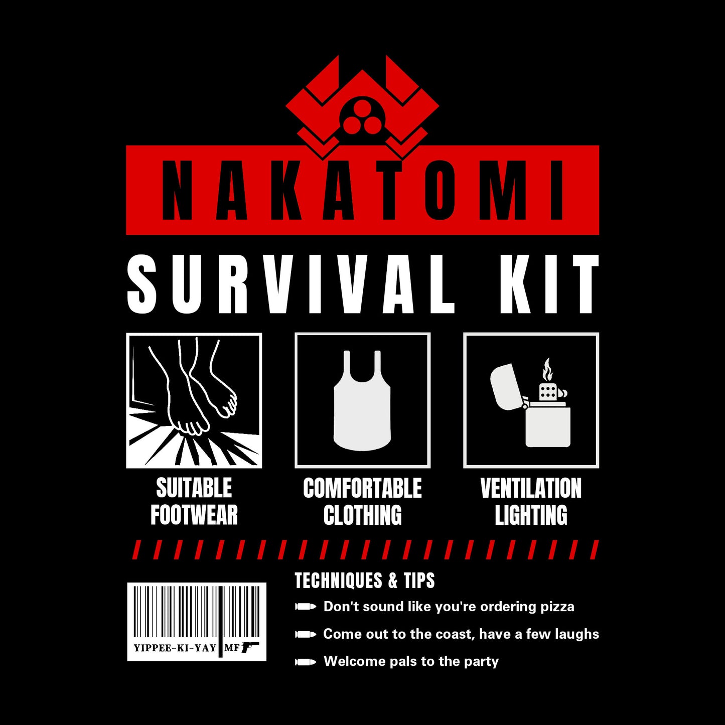 Nakatomi Survival Kit T-Shirt