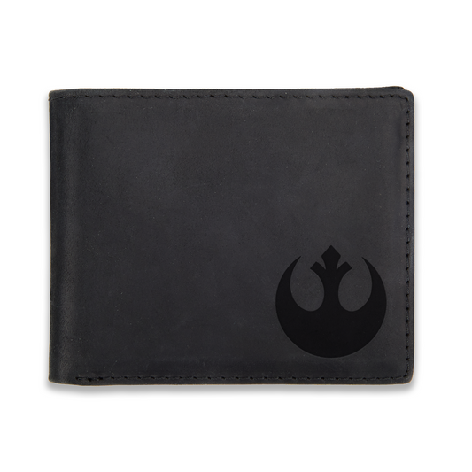 Sci-Fi Logo Engraved Leather Wallet