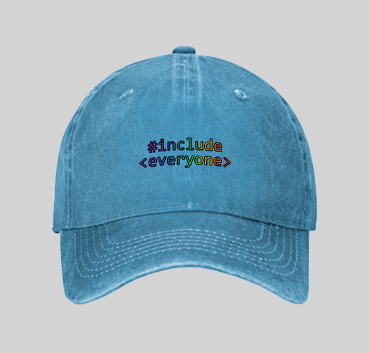 Include Everyone Washed Vintage Baseball Cap