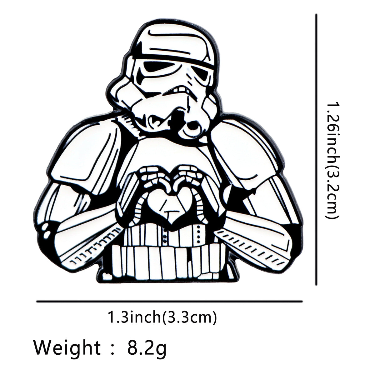 Science Fiction Movies Funny Stormtrooper Metal Pins