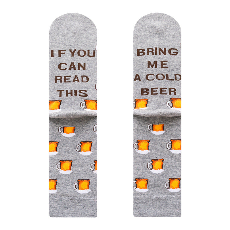 Autumn and Winter New Men's Socks IF YOU CAN READ THIS