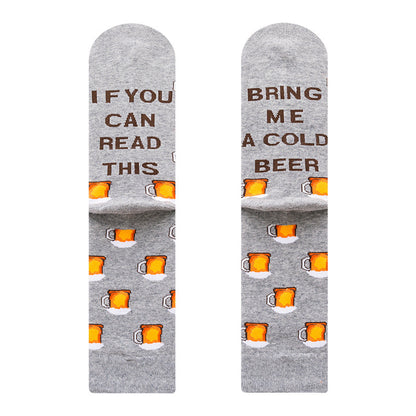 Autumn and Winter New Men's Socks IF YOU CAN READ THIS