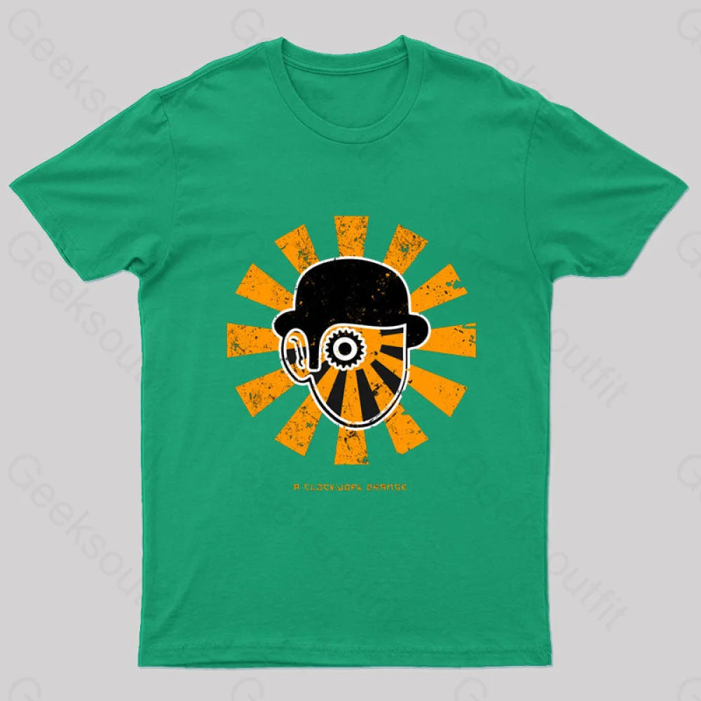 A Clockwork Orange Retro Japanese T-Shirt Green / S