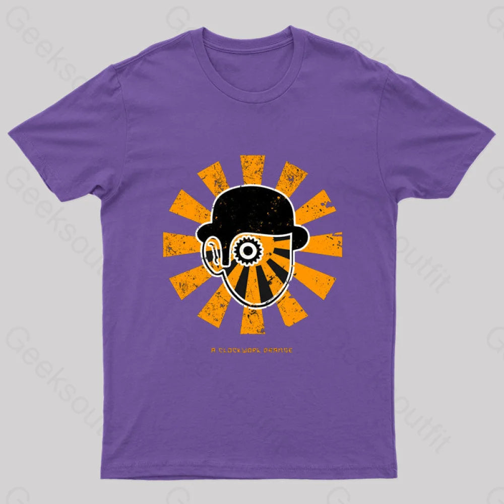 A Clockwork Orange Retro Japanese T-Shirt Purple / S