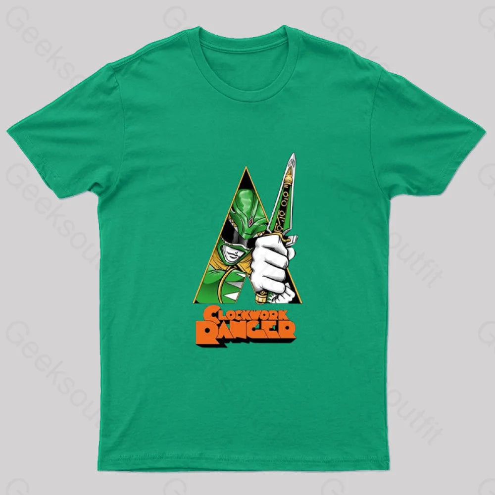 A Clockwork Ranger Geek T-Shirt Green / S