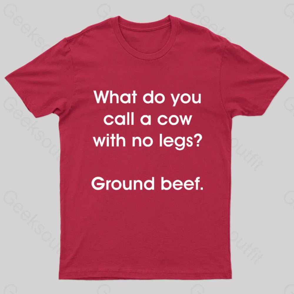 Geeksoutfit A Cow With No Legs Nerd T-Shirt for Sale online