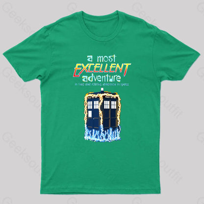 A Most Excellent Adventure Geek T-Shirt Green / S