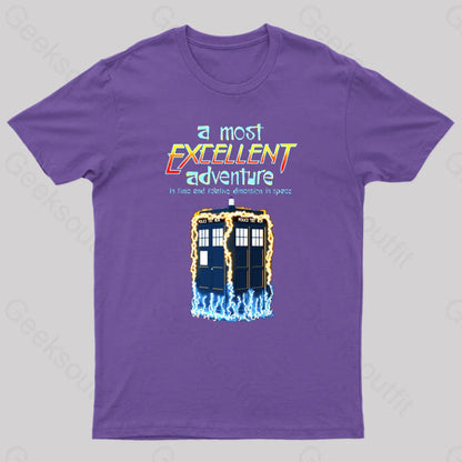 A Most Excellent Adventure Geek T-Shirt Purple / S