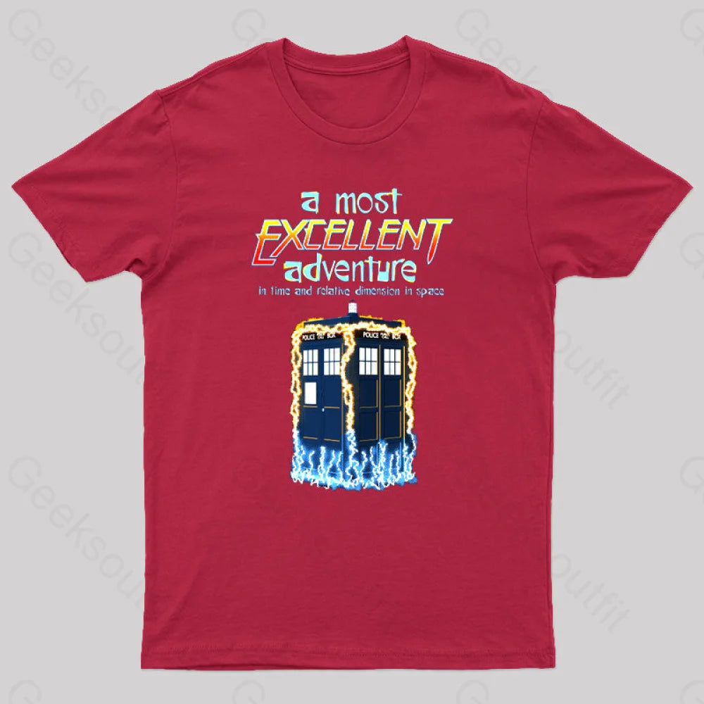 A Most Excellent Adventure Geek T-Shirt Red / S