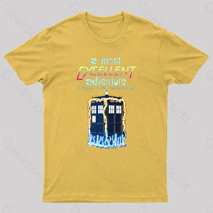 A Most Excellent Adventure Geek T-Shirt Yellow / S