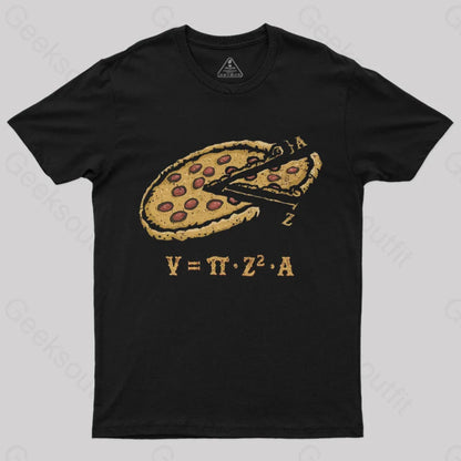 A Pizza Pi T-Shirt Black / S Science T-Shirts