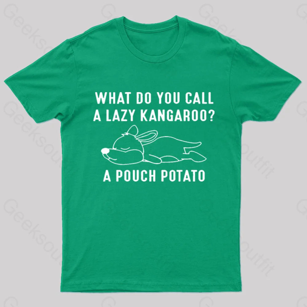 A Pouch Potato Nerd T-Shirt Green / S