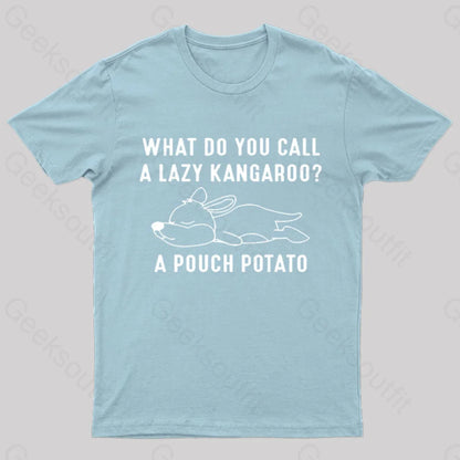 A Pouch Potato Nerd T-Shirt Light Blue / S