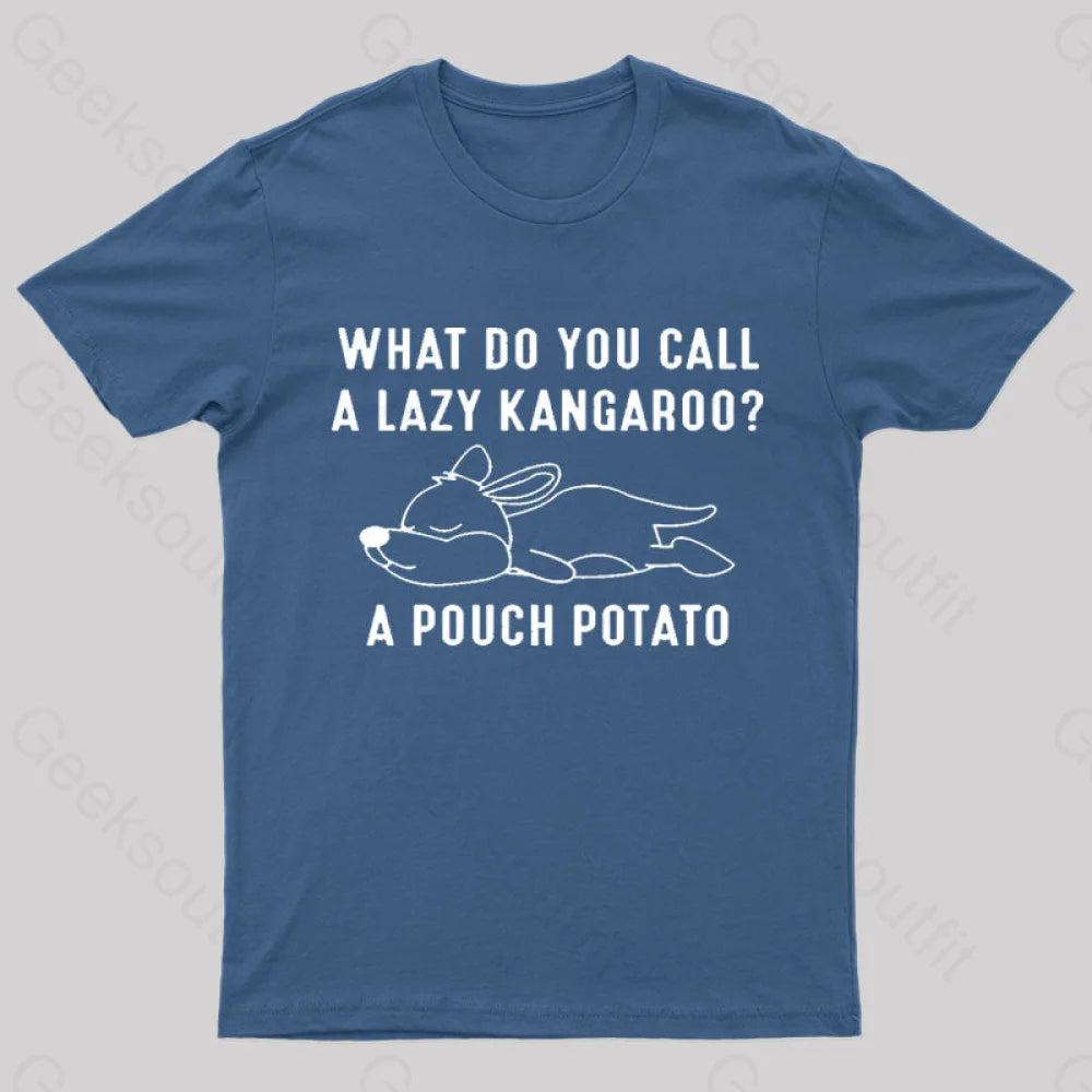 A Pouch Potato Nerd T-Shirt Navy / S