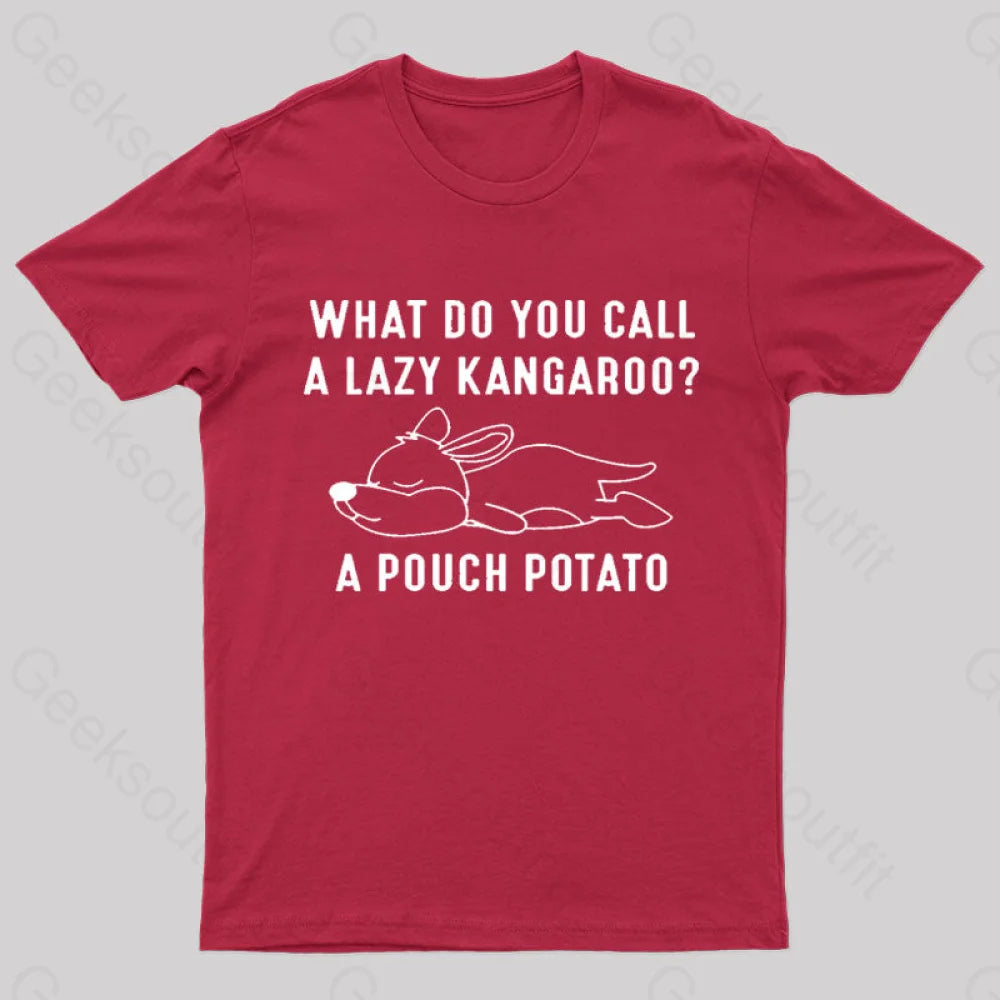 A Pouch Potato Nerd T-Shirt Red / S