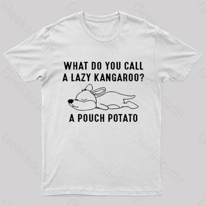 A Pouch Potato Nerd T-Shirt White / S