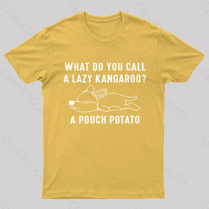 A Pouch Potato Nerd T-Shirt Yellow / S