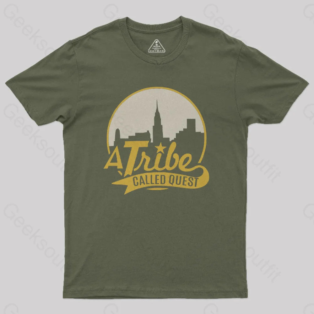 A Tribe Called Quest Geek T-Shirt Army Green / S