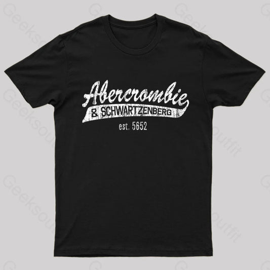 Abercrombie And Schwartzenberg Est 5662 T-Shirt Black / S Yc