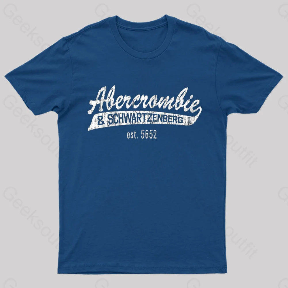 Abercrombie And Schwartzenberg Est 5662 T-Shirt Navy / S Yc