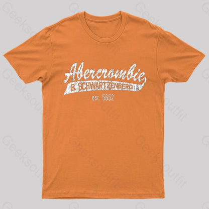 Abercrombie And Schwartzenberg Est 5662 T-Shirt Orange / S Yc